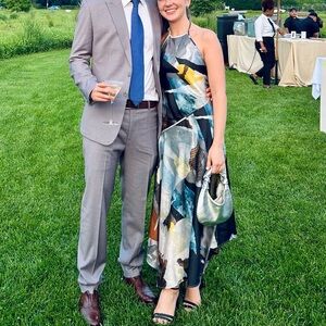 Abstract Multicolor Women's Dress